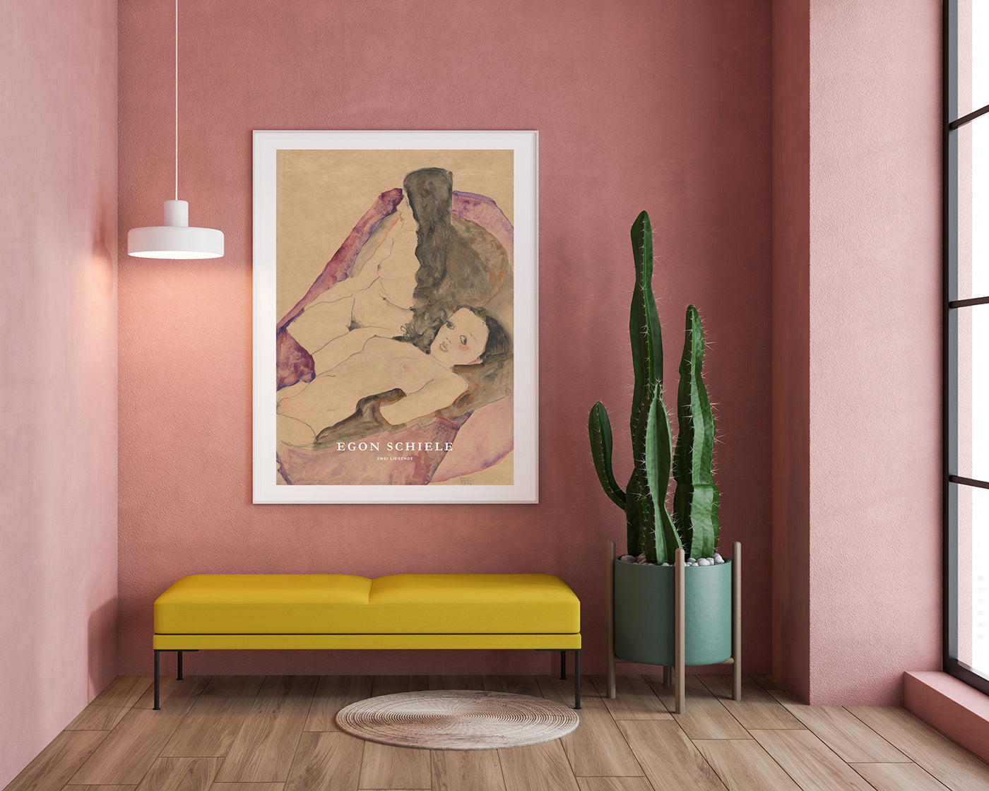 Egon Schiele - Museum-Poster II Zwei Liegende