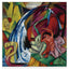 Franz Marc - Der Wasserfall (Frauen unter einem Wasserfall) (1912)