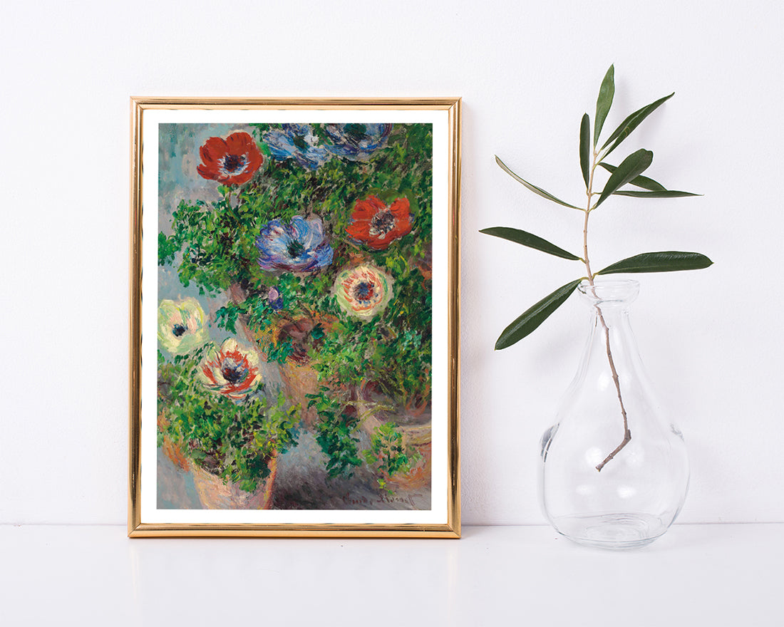 Claude Monet - Anemonen im Topf