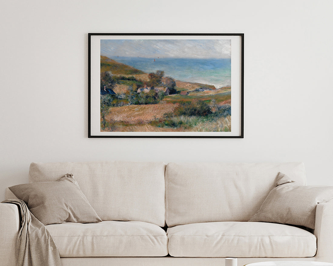 Auguste Renoir - Ansicht der Seeküste nahe Wargemont in Normandie