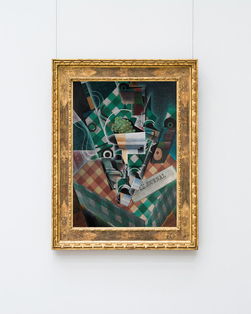 Juan Gris - Stillleben mit karierter Tischdecke