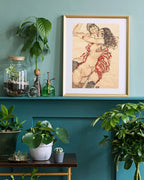 Egon Schiele - Zwei sich umarmende Frauen