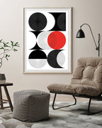 Kreise in verschiedenen Varianten - Rot