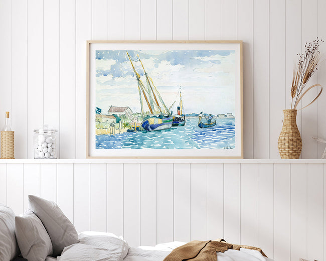 Henri-Edmond-Kreuz - Marine Szene (Boote in der Nähe von Venedig) Main Image