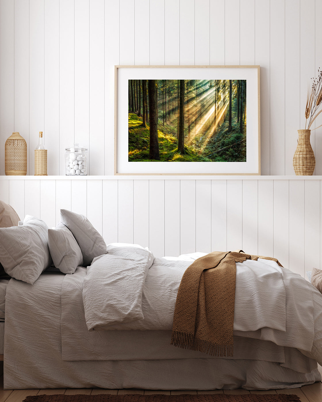 Sonnenstrahlen im Wald