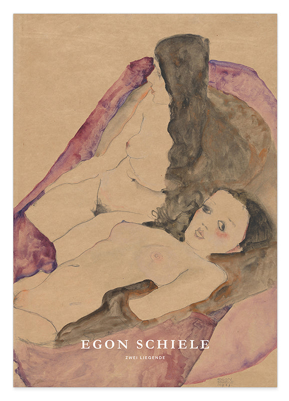 Egon Schiele - Museum-Poster II Zwei Liegende Hover Image