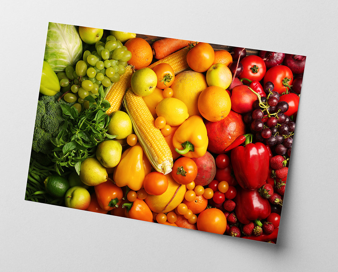 Buntes Obst und Gemüse