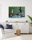 Alexej von Jawlensky - Stilleben mit Früchten, Figur, Flasche