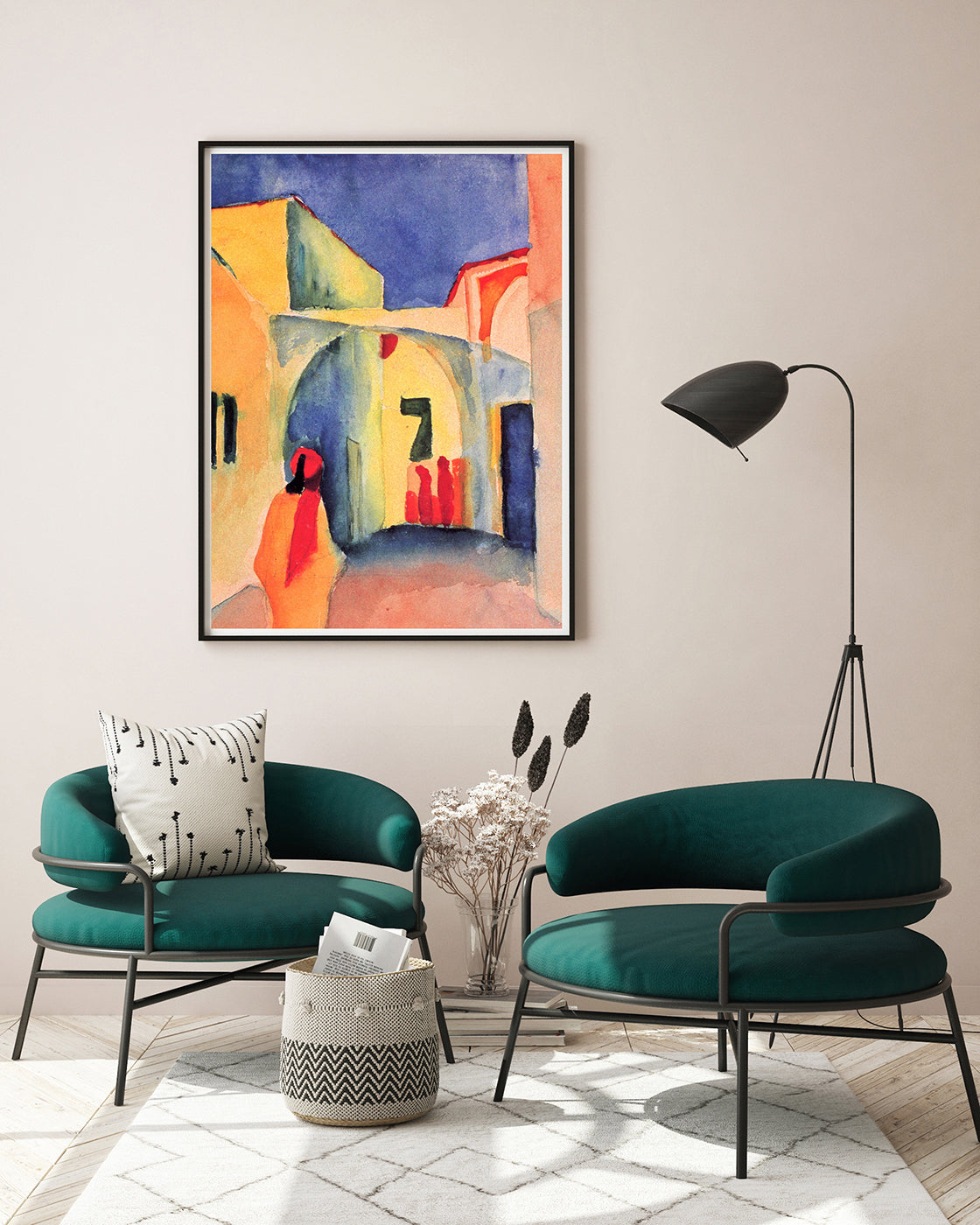 August Macke - Blick auf eine Allee in Tunis