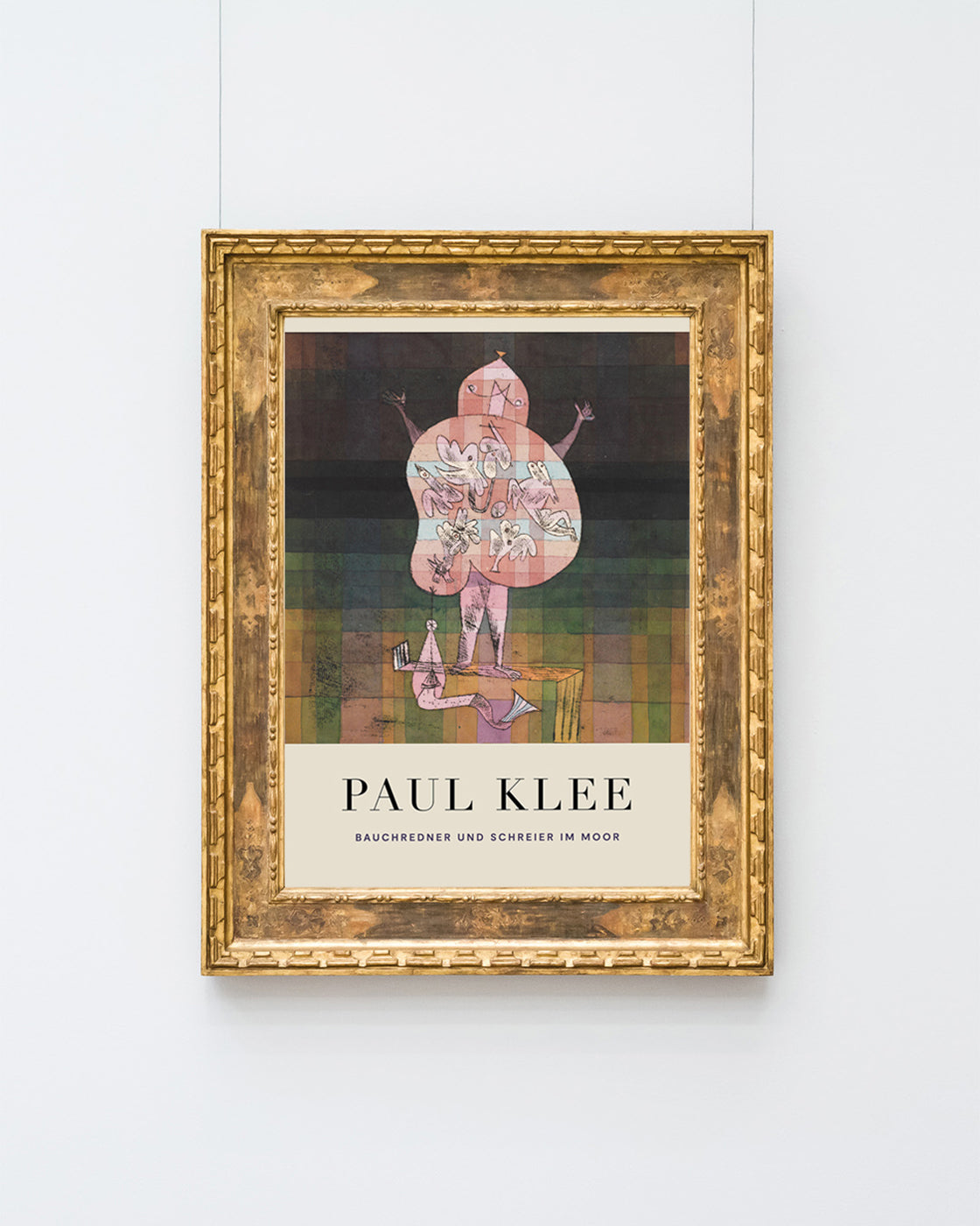 Paul Klee - Museum-Poster Bauchredner und Schreier im Moor
