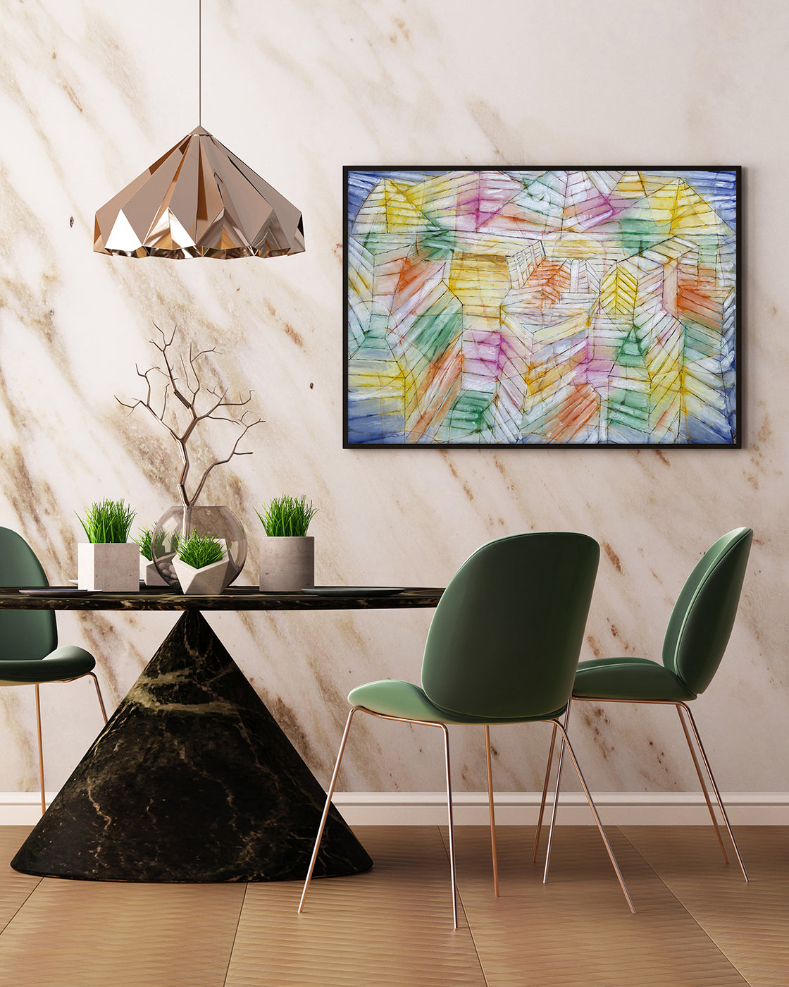 Paul Klee - Bühnen-Gebirgs-Konstruktion (1920)