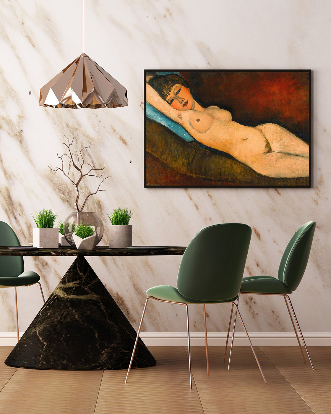 Amedeo Modigliani - Nu Couché au coussin bleu