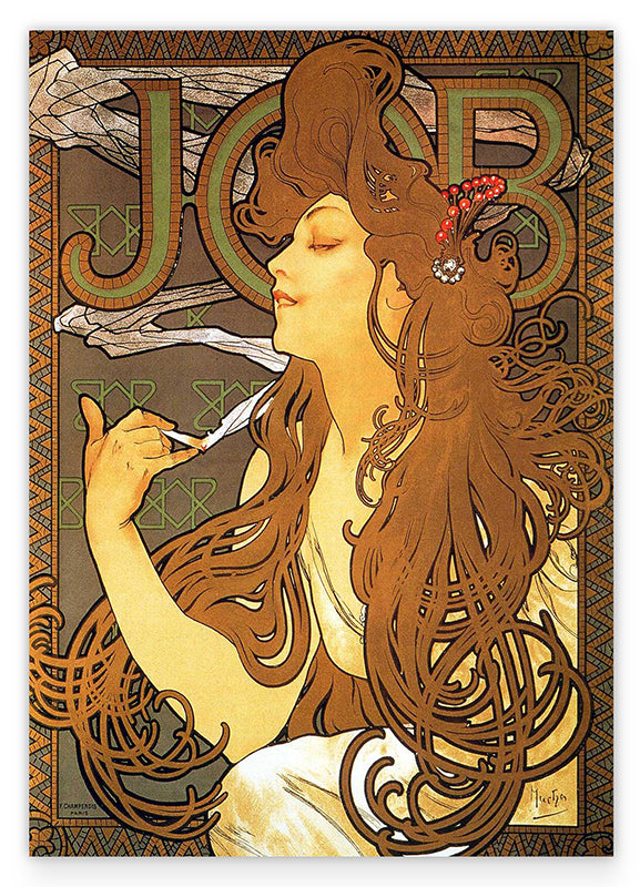 Alfons Mucha - Job Cigarettes Hover Image