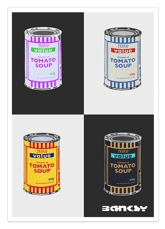 Banksy - Museum-Poster I Pop-Art Dosen Tomato Soup Hover Image