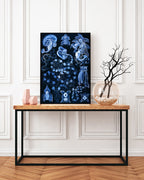 Ernst Haeckel - Kunstformen des Meeres in blau