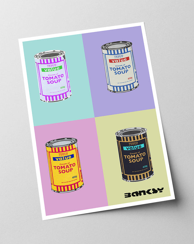Banksy - Museum-Poster II Pop-Art Dosen Tomato Soup Main Image