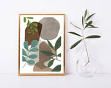 Hommage an die Natur - Abstrakte Formen und Blätter