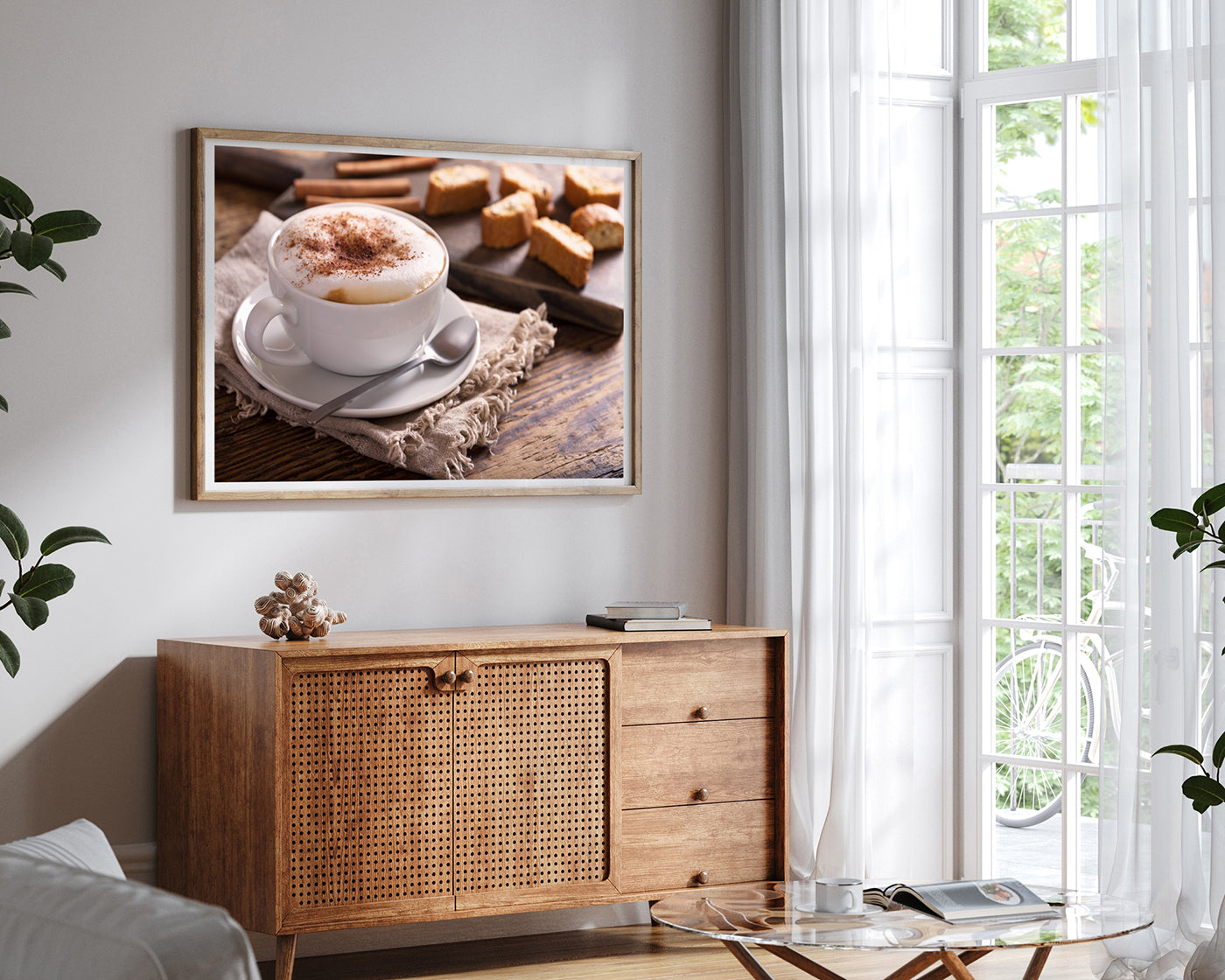 Cappuccino mit Gebäck