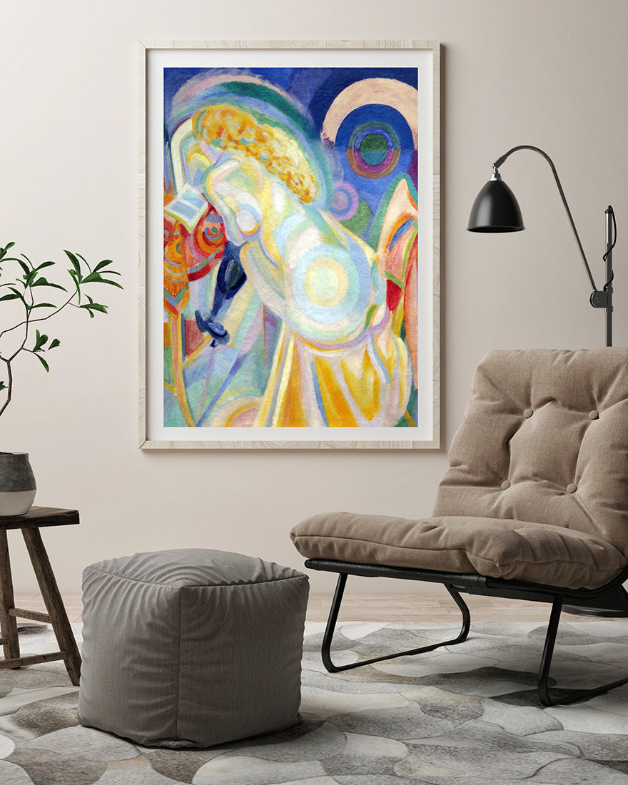 Robert Delaunay - Nakct auf der Toilette