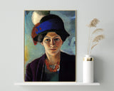 August Macke - Frauenportrait Frau des Künstlers mit Hut