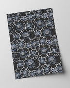 Paul Poiret zugeschrieben - Stoffdesign mit blauen Blumen