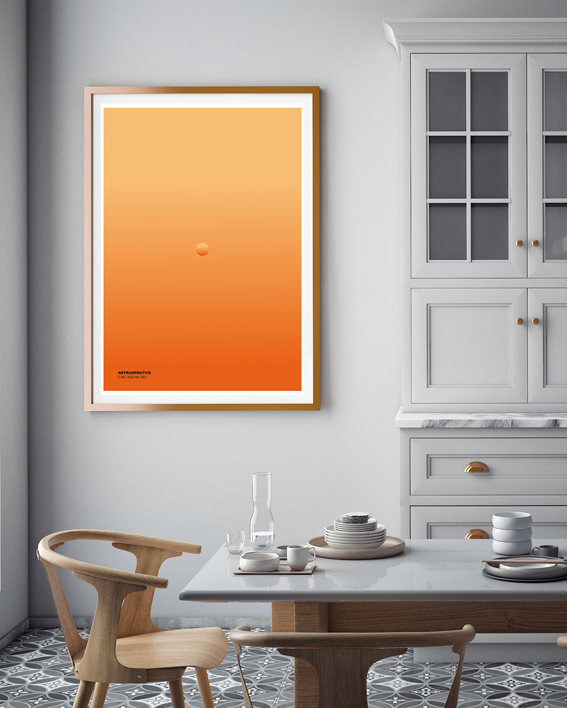 Retrospektive - No. 003 - Kleiner Kreis in Orange