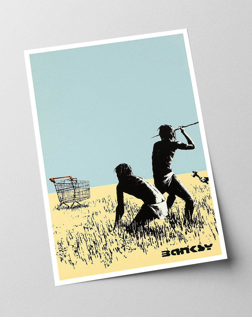 Banksy - Museum-Poster Konsumkritik und Kolonialismus