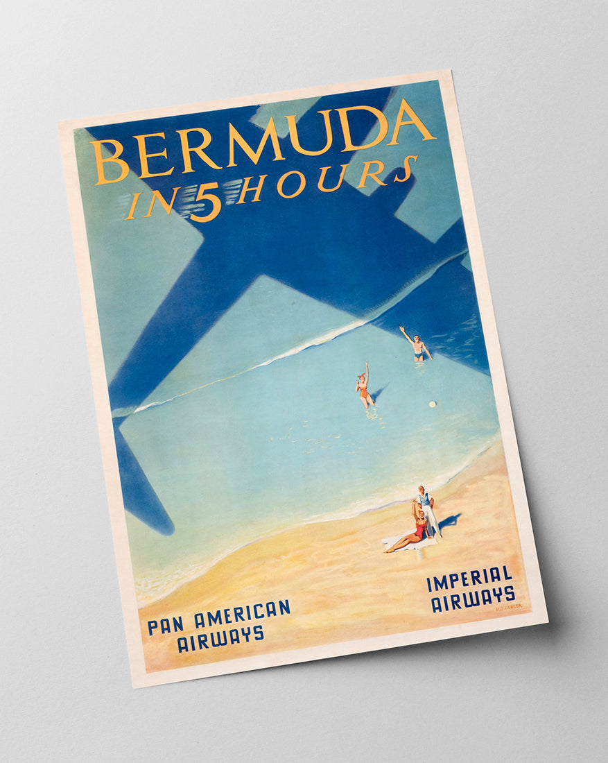 Pierre Fix-Masseau - Art Deco Werbeplakat - Bermuda