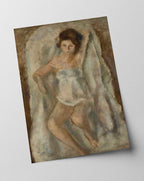 Jules Pascin - Liegende Frau im Nachhemd