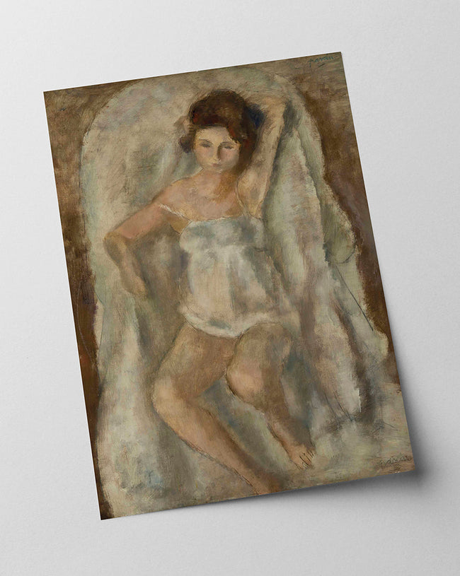Jules Pascin - Liegende Frau im Nachhemd Main Image