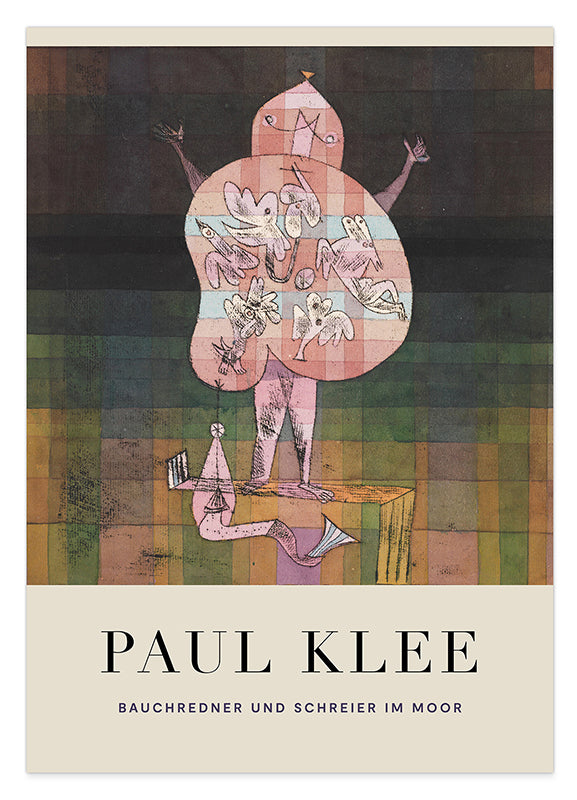 Paul Klee - Museum-Poster Bauchredner und Schreier im Moor