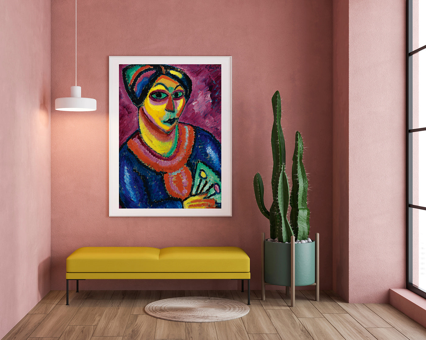 Alexej von Jawlensky - Frau mit grünem Fächer