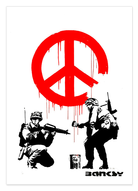Banksy - Museum-Poster Armee malt Peace