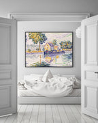 Paul Signac - Blick auf die Seine, Samois