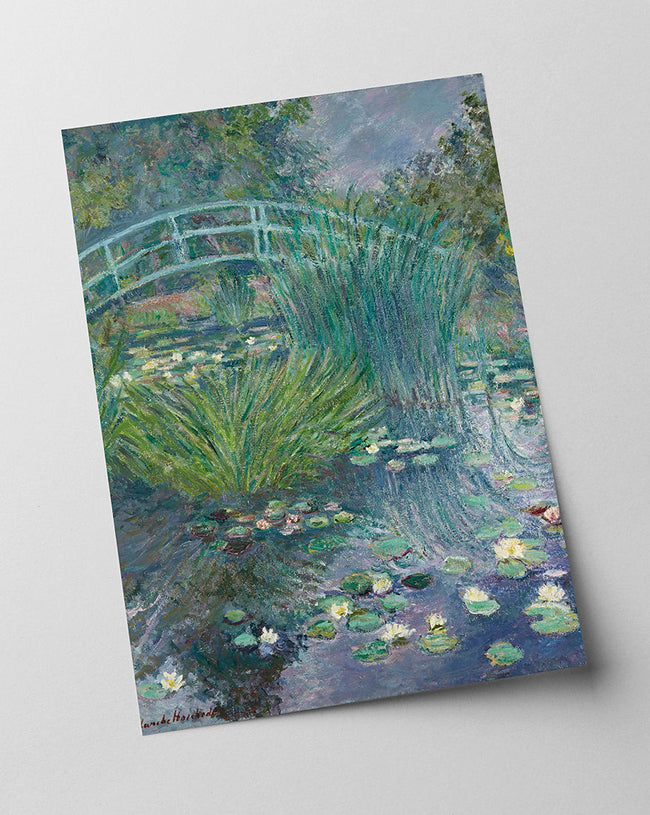 Blanche Hoschedé Monet - Steg am Seerosenteich (Giverny) Hover Image