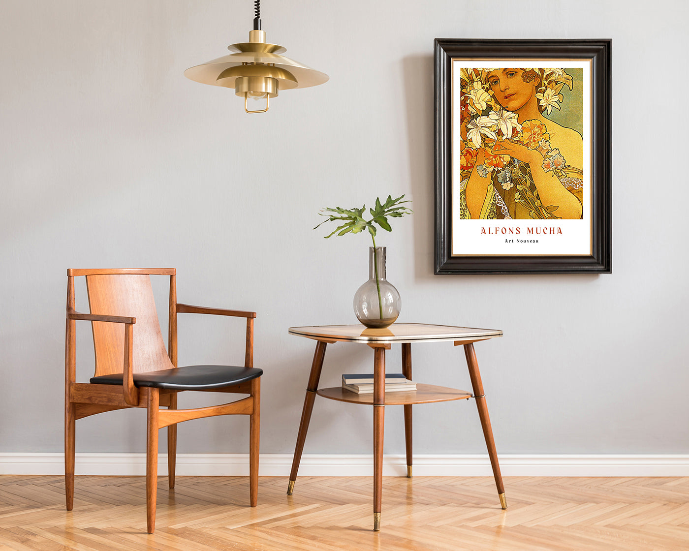 Alfons Mucha - Museum-Poster Frau mit Blumen I