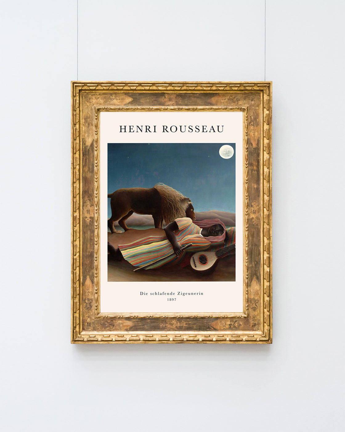 Henri Rousseau - Museum-Poster La Bohémienne endormie