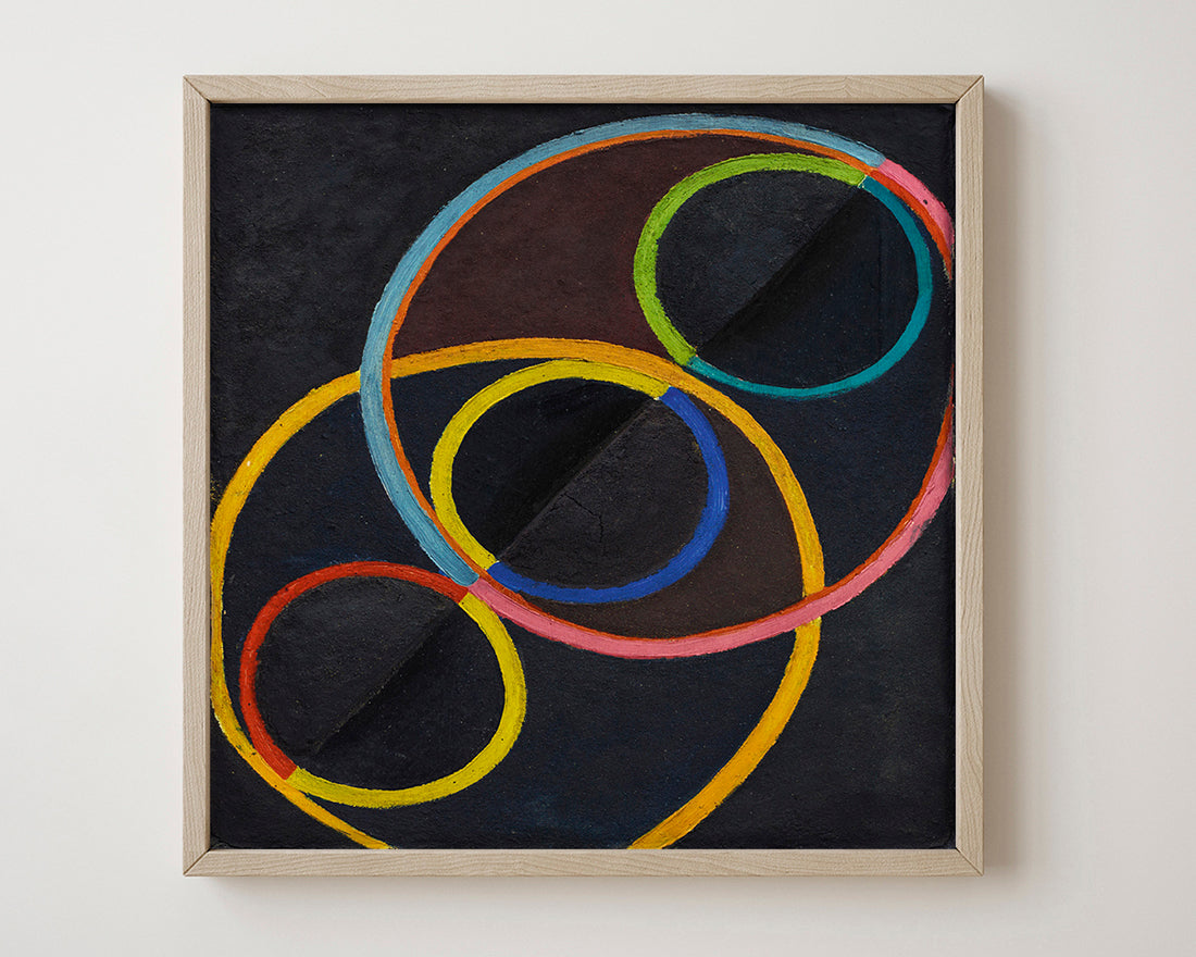 Robert Delaunay - RELIEF NOIR AVEC DES CERCLES DE COULEUR