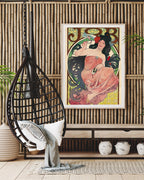 Alfons Mucha - Bohemian woman with black hair