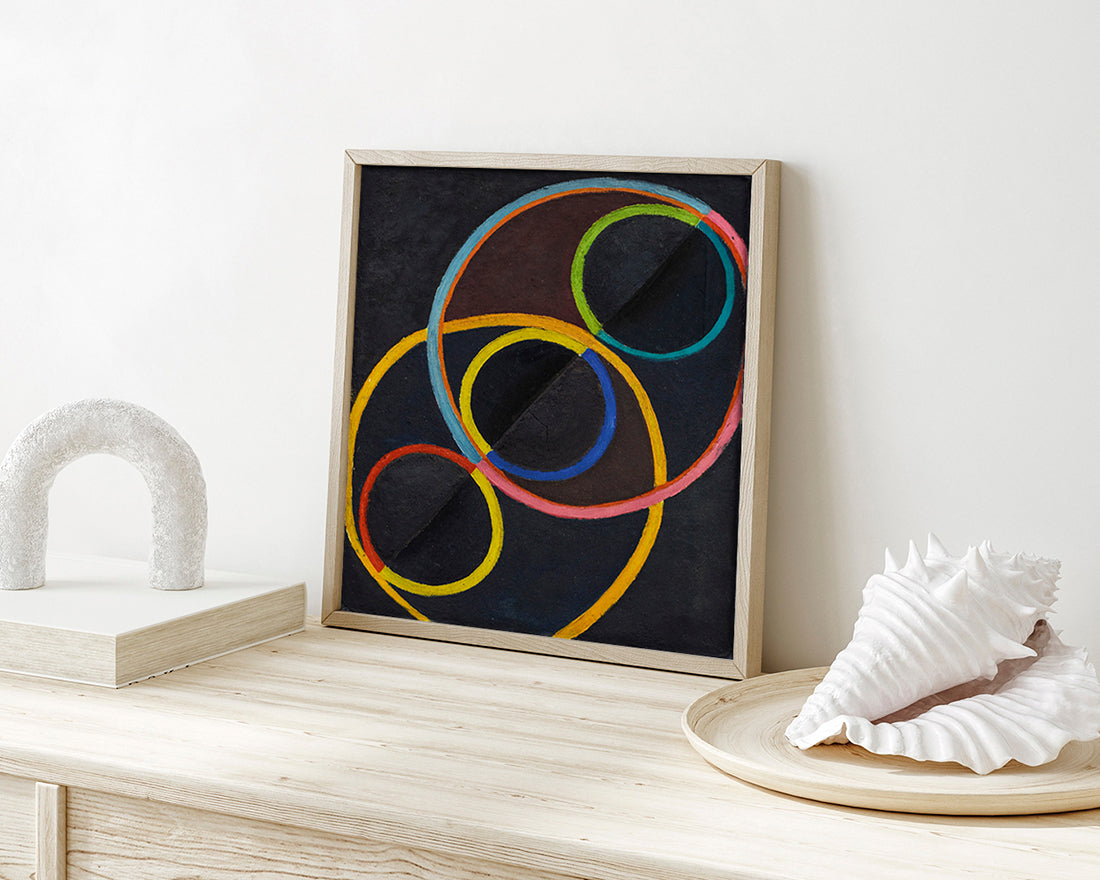 Robert Delaunay - RELIEF NOIR AVEC DES CERCLES DE COULEUR