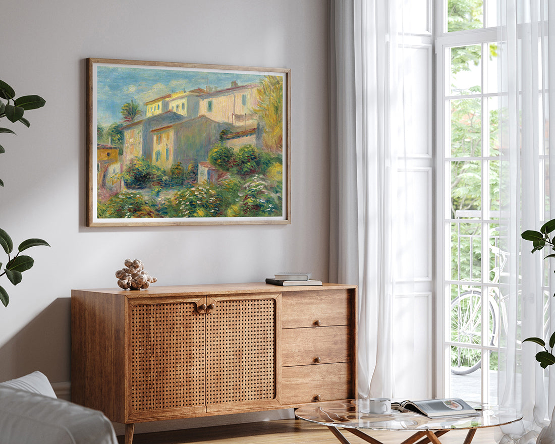 Pierre Auguste Renoir - Blick auf die Post in Cagnes