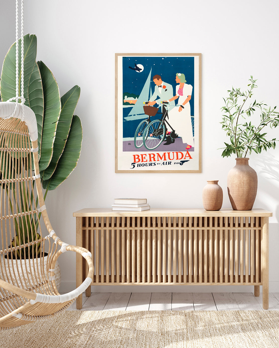 Pierre Fix-Masseau - Art Deco Werbeplakat - Bermuda