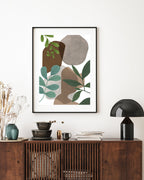 Hommage an die Natur - Abstrakte Formen und Blätter