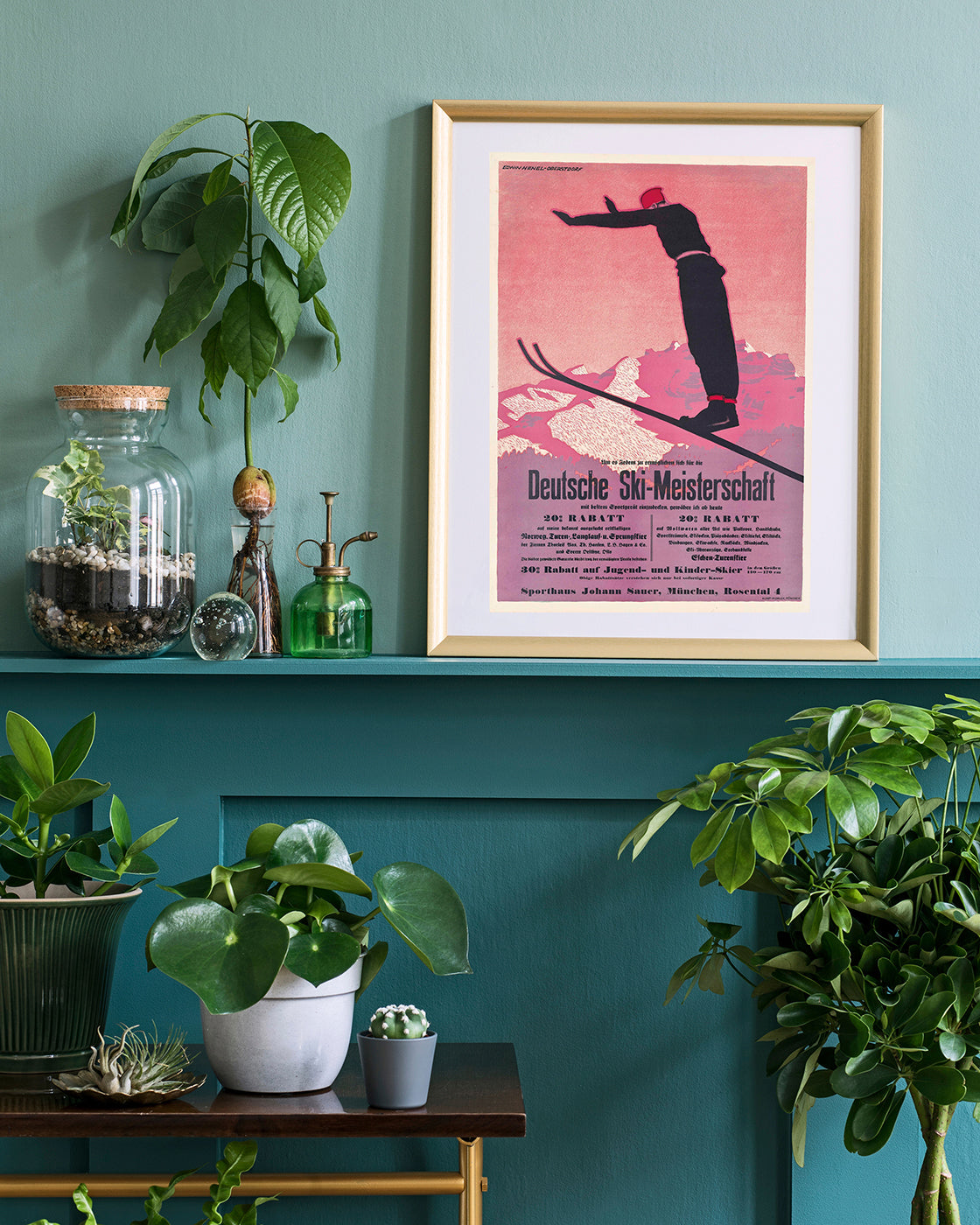 Pierre Fix-Masseau - Art Deco Werbeplakat - Deutsche Ski-Meisterschaft