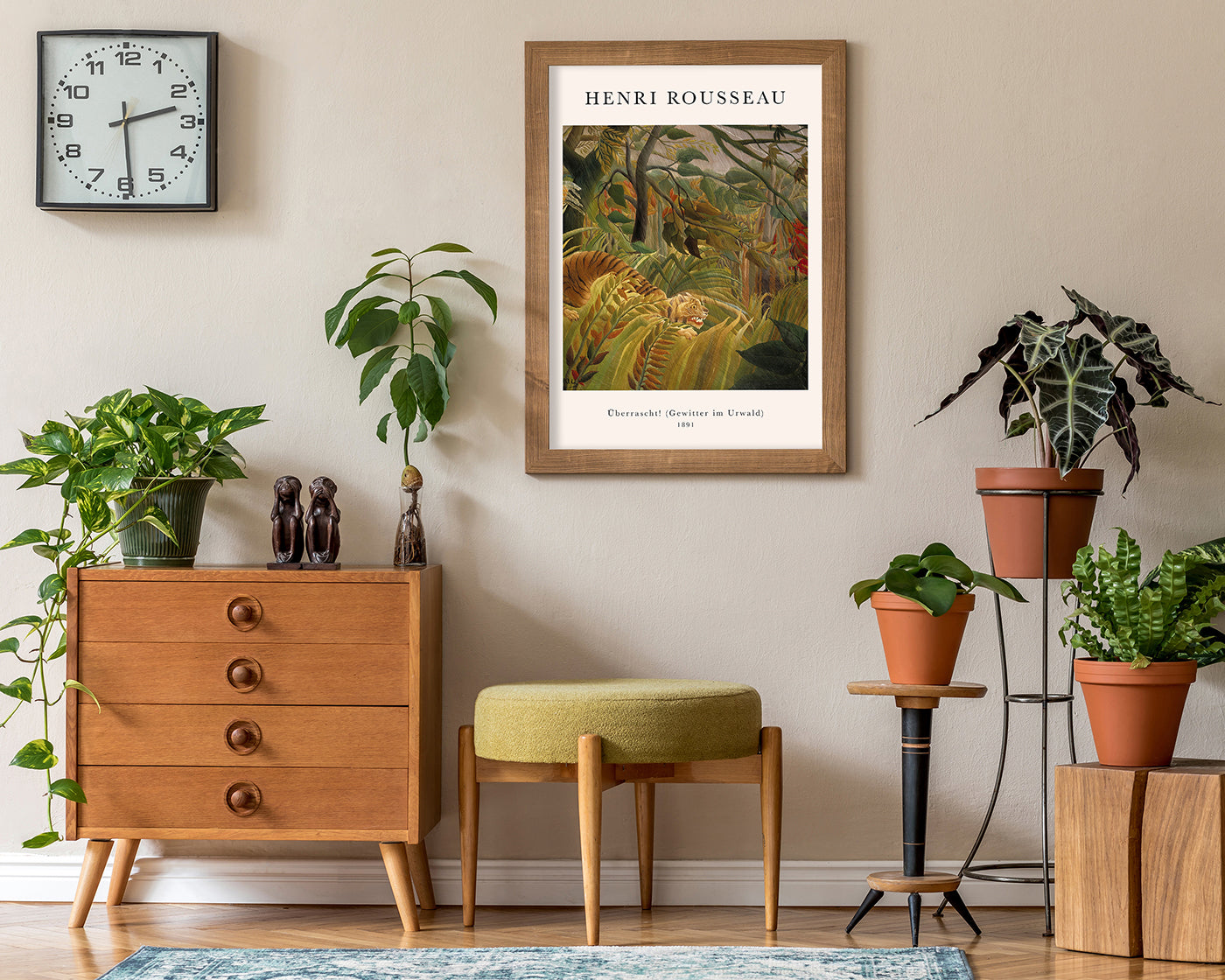 Henri Rousseau - Museum-Poster Überrascht! Gewitter im Urwald