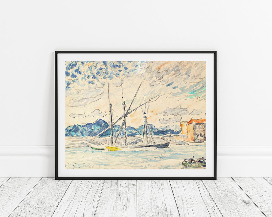 Paul Signac - SAINT-TROPEZ, TARTANES AU PORT