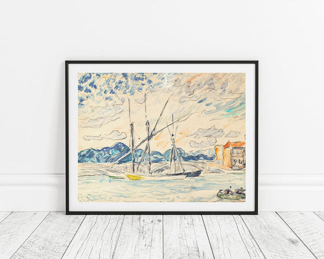 Paul Signac - SAINT-TROPEZ, TARTANES AU PORT Main Image