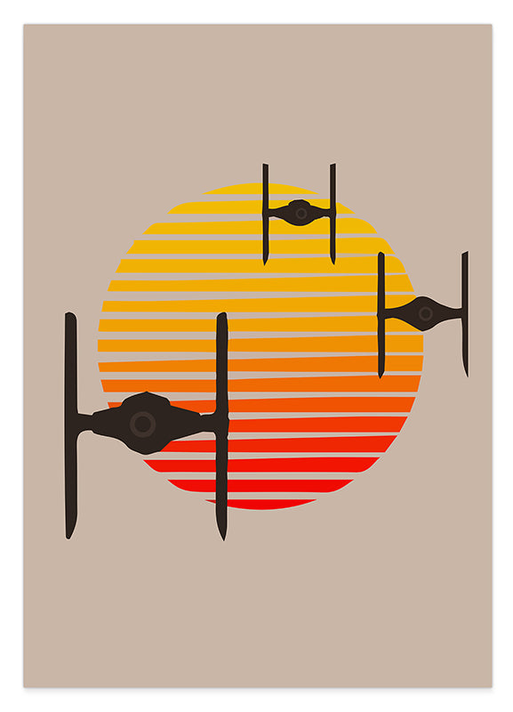 Star Wars Illustration - Sunset Hover Image