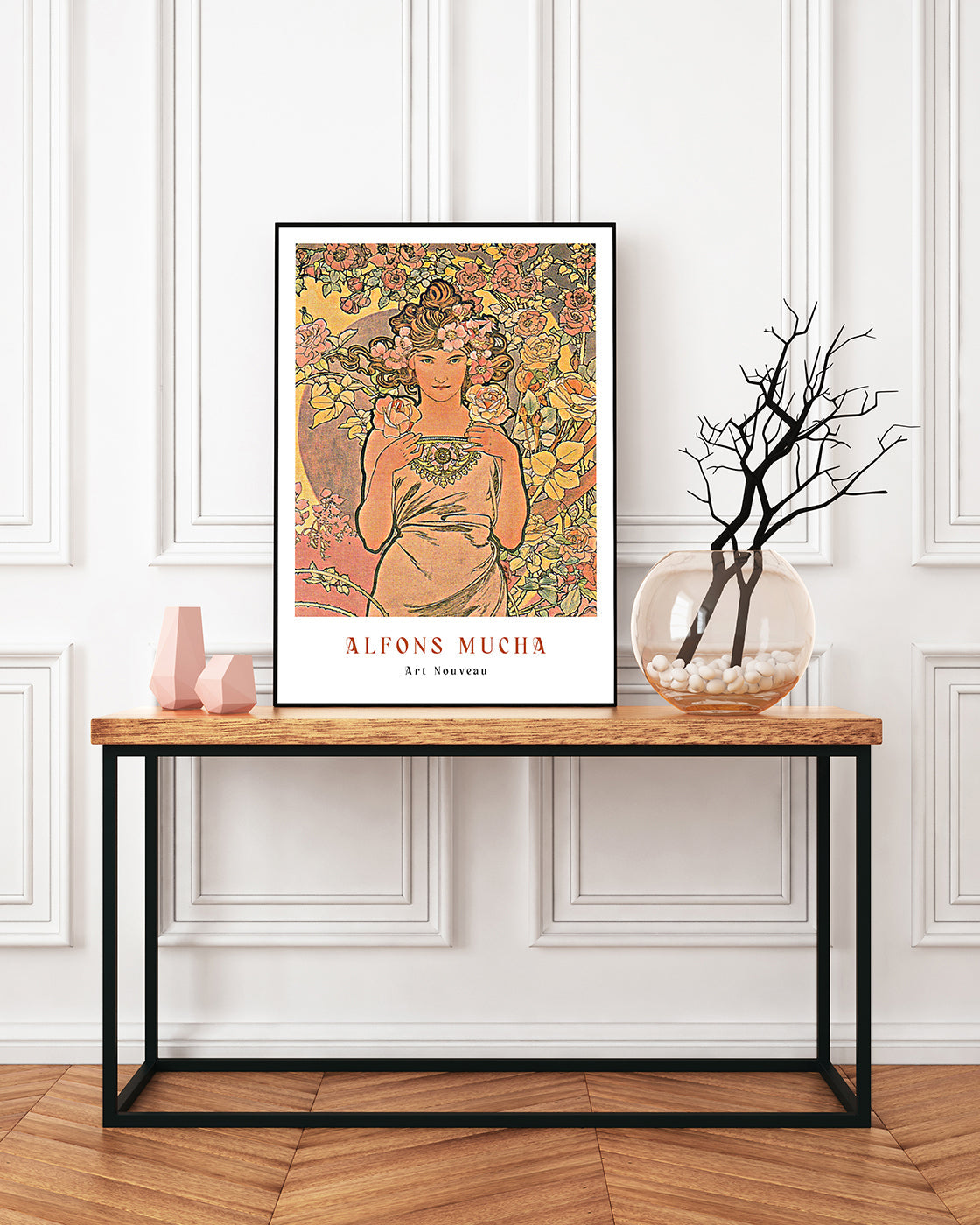 Alfons Mucha - Museum-Poster Frau mit Blumen II