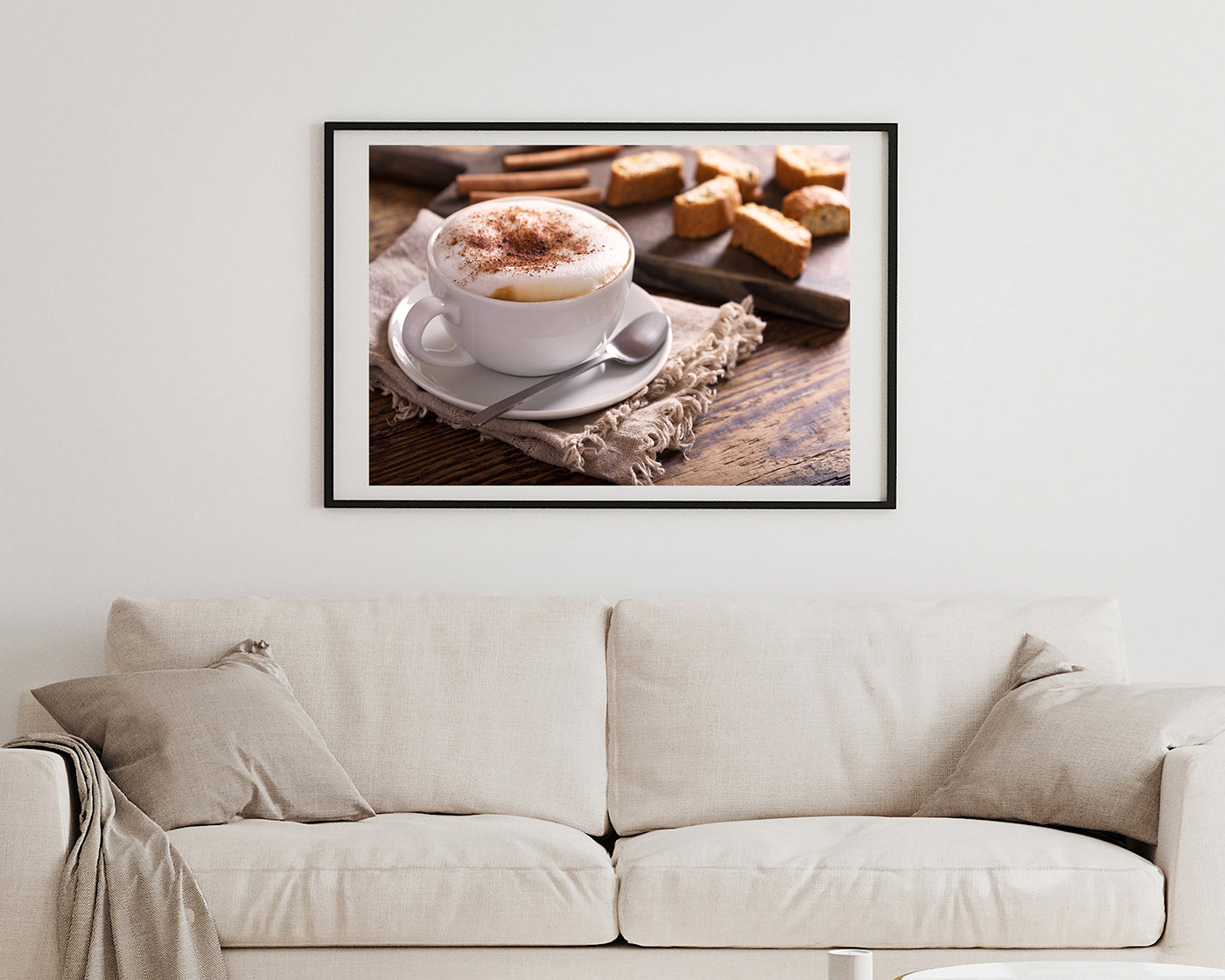 Cappuccino mit Gebäck